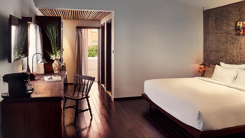 Phòng ngủ tại Khách sạn The Myst Đồng Khởi Sài Gòn