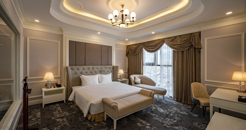 Phòng ngủ Khách sạn Mường Thanh Luxury Sài Gòn