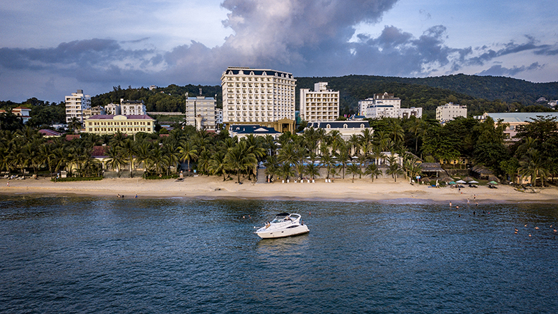 Bãi biển riêng của Thiên Thanh Resort Phú Quốc